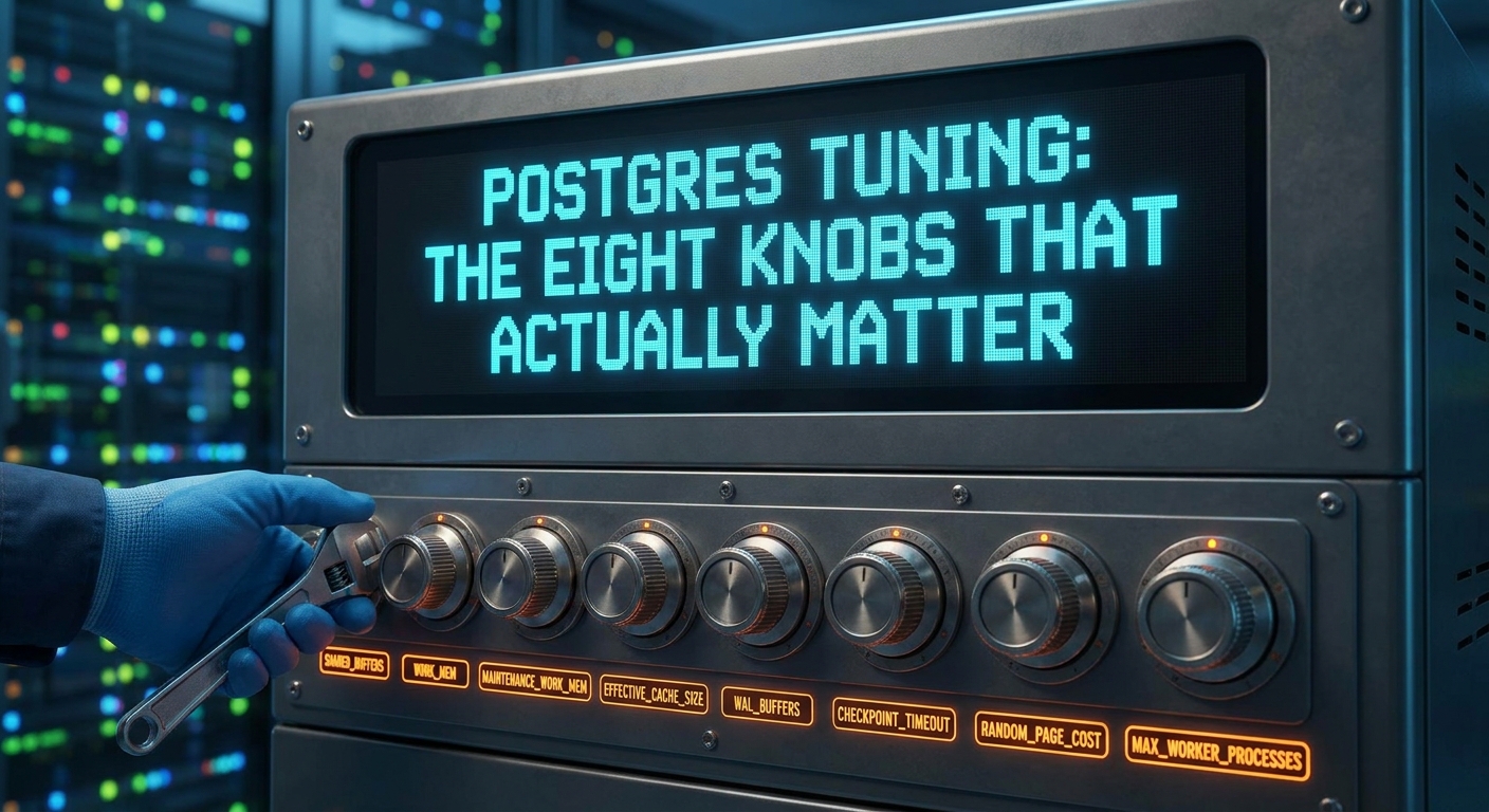 Postgres tuning: the eight knobs that actually matter